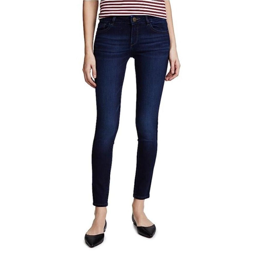 DL1961 Emma Power Leggings Skinny Jeans‎ Blue Dark Wash Womens Size 26 Jeggings